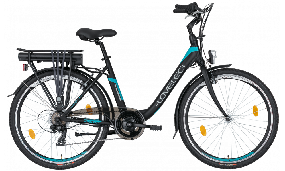 Miejski rower elektryczny LOVELEC Nardo Black/Blue (zdj. poglądowe)