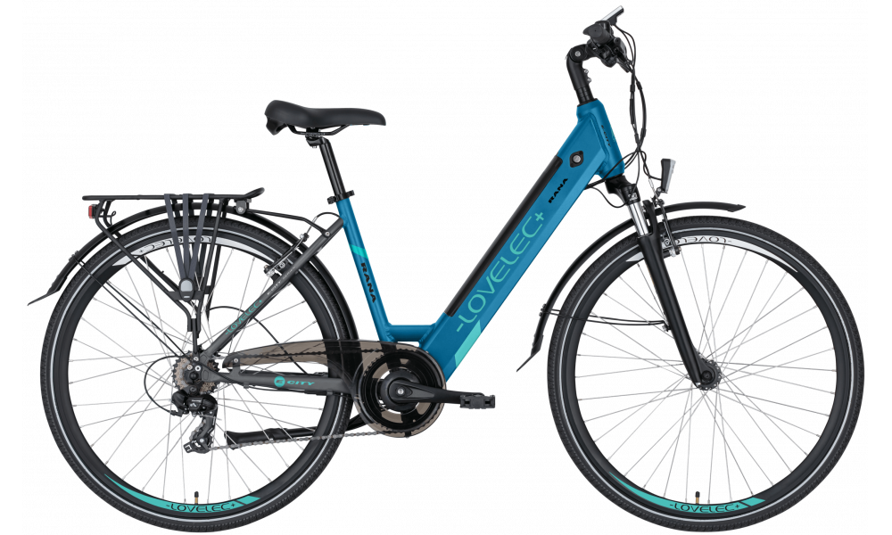 Miejski rower elektryczny LOVELEC Rana Blue/Azure