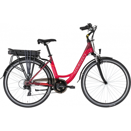 Miejski rower elektryczny LOVELEC Capella Red/Ruby 2021