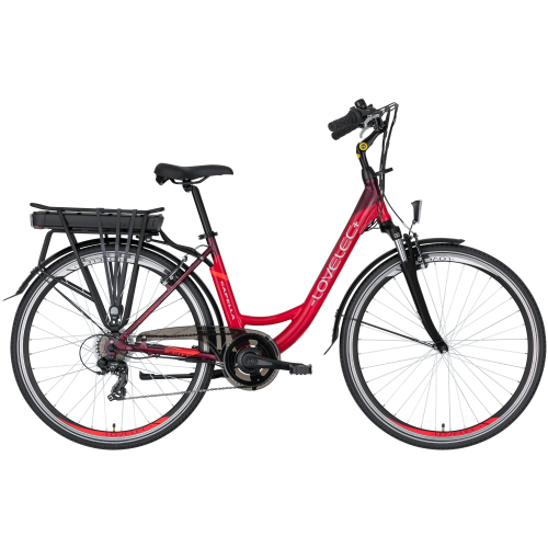 Miejski rower elektryczny LOVELEC Capella Red/Ruby 2022