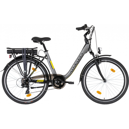 Miejski rower elektryczny LOVELEC Norma Grey/Yellow 2021