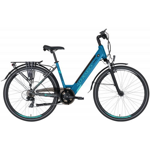 Miejski rower elektryczny LOVELEC Rana Blue/Azure 2022