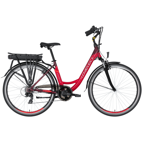Miejski rower elektryczny LOVELEC Capella Red/Ruby 2023