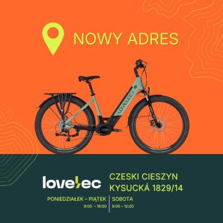 🚴‍♂️𝗡𝗼𝘄𝘆 𝗮𝗱𝗿𝗲𝘀 – 𝘁𝗮 𝘀𝗮𝗺𝗮 𝗿𝗼𝘄𝗲𝗿𝗼𝘄𝗮 𝗽𝗮𝘀𝗷𝗮! Nasz salon rowerów elektrycznych właśnie zmienił adres! Nadal jesteśmy w 𝐂𝐳𝐞𝐬𝐤𝐢𝐦...