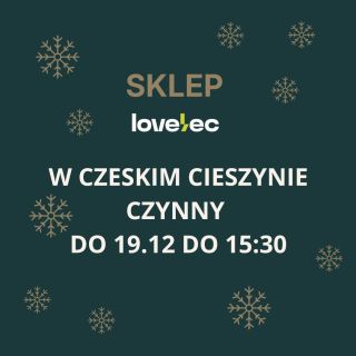 Nasz zespół powoli przygotowuje się do świątecznej i noworocznej przerwy. ✨ To ostatnie dni, aby odwiedzić nas w sklepie,...